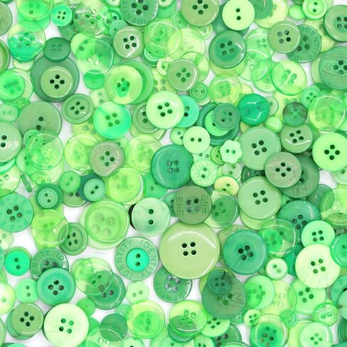 Swpeet 650 Pieces Assorted Sizes Resin Buttons 2 and 4 Holes Round Craft Buttons for Sewing DIY Crafts Children's Manual Button Painting (Light Blue) in Saudi Arabia