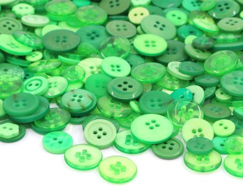 Swpeet 650 Pieces Assorted Sizes Resin Buttons 2 and 4 Holes Round Craft Buttons for Sewing DIY Crafts Children's Manual Button Painting (Light Blue) in Saudi Arabia