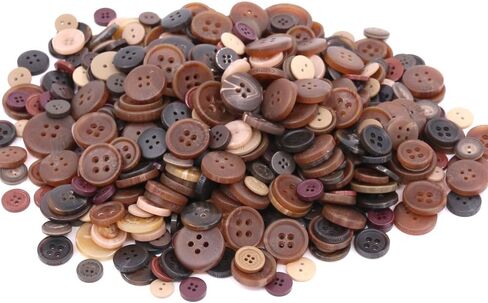 Swpeet 650 Pieces Assorted Sizes Resin Buttons 2 and 4 Holes Round Craft Buttons for Sewing DIY Crafts Children's Manual Button Painting (Light Blue) in Saudi Arabia