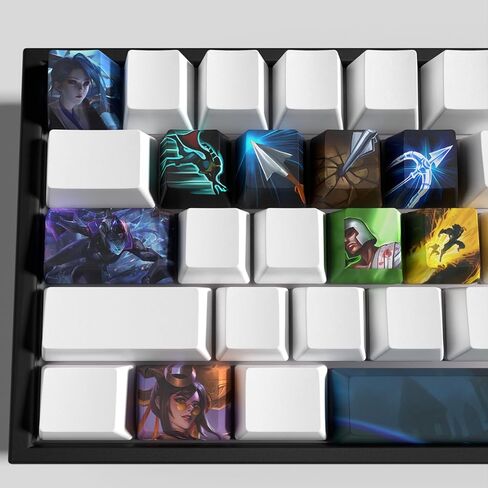 مجموعة أغطية مفاتيح LOL Champion Skill ومجموعة أغطية مفاتيح Summoner Spell، أغطية مفاتيح مخصصة من League of Legends OEM ملف تعريف 21 مفتاحًا للوحات المفاتيح الميكانيكية (Jinx) in Saudi Arabia