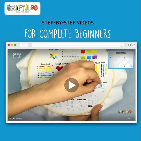 CRAFTILOO Embroidery Kit for Beginners Cross Stitch Kits for Beginners Needlepoint Kits for Adults Embroidery Kits for Adults Cross Stitch kit Beginner Embroidery kit for Adults Elephant in Saudi Arabia