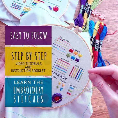 CRAFTILOO Embroidery Kit for Beginners Cross Stitch Kits for Beginners Needlepoint Kits for Adults Embroidery Kits for Adults Cross Stitch kit Beginner Embroidery kit for Adults Elephant in Saudi Arabia
