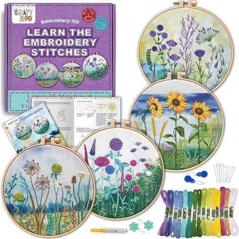 CRAFTILOO Embroidery Kit for Beginners Cross Stitch Kits for Beginners Needlepoint Kits for Adults Embroidery Kits for Adults Cross Stitch kit Beginner Embroidery kit for Adults Elephant in Saudi Arabia