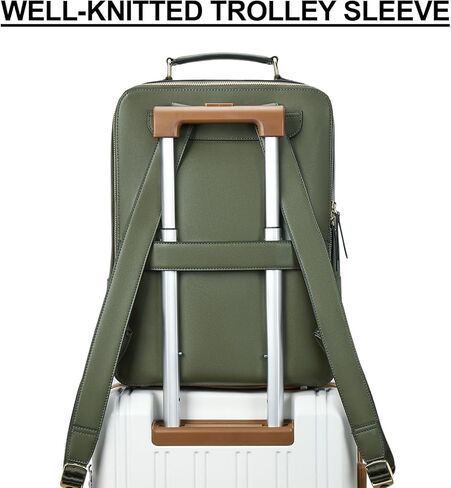 حقيبة الظهر الجلدية Bostanten 15.6 بوصة BAPOP BAG TRAIVE CASTALE COMPATE COLLERT COLLERT BOSTHENT COTHER COTHER in Kuwait