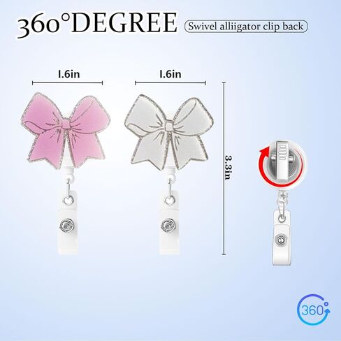 2 Pcs Cat Badge Reel Funny Happy Pills - Retractable ID Holder with Alligator Clip& Nylon Cord | AcrylicClip for Nurse Nurses Office Worker Teacher Student in Kuwait