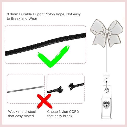 2 Pcs Cat Badge Reel Funny Happy Pills - Retractable ID Holder with Alligator Clip& Nylon Cord | AcrylicClip for Nurse Nurses Office Worker Teacher Student in Kuwait