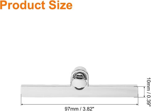 uxcell 3Set Turn Lock Clasp, Press Lock Clasp Closure Twist Turn Locks Hardware Buckle Fasteners for Purse Leather Bag Handbag Making Accessories (97x10mm, Gold) in Saudi Arabia