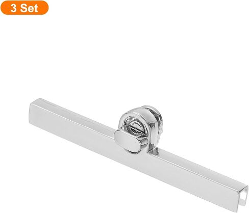 uxcell 3Set Turn Lock Clasp, Press Lock Clasp Closure Twist Turn Locks Hardware Buckle Fasteners for Purse Leather Bag Handbag Making Accessories (97x10mm, Gold) in Saudi Arabia