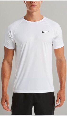 Nike Men's Dri-FIT UPF 40+ Hydroguard Swim Tee (Large, Indigo Fog Blue) in Kuwait