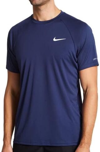 Nike Men's Dri-FIT UPF 40+ Hydroguard Swim Tee (Large, Indigo Fog Blue) in Kuwait