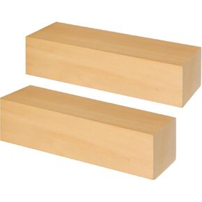 2 Pack Basswood Carving Blocks, 10x3x3 inch Unfinished Bass Wood Blocks for Wood carvings, Wood Carving Blocks for Home, Class, Arts, Crafts, Christmas DIY Supplies