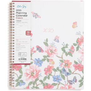 Blue Sky 2026 Weekly and Monthly Planner Calendar, January 2026 - December 2026, 5" x 8", Flexible Frosted Cover, Laminated Tabs, Durable Twin Wire Binding, Fly By