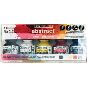 Sennelier Abstract Ink Set, 30ml, Primary Set of 5