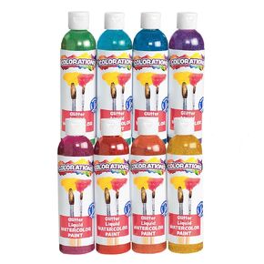 Colorations Classic Colors Liquid Watercolor Paint, Art Supplies, Set of 13 - 8oz Bottles in Vibrant Colors, Classroom Projects, Non-Toxic, Easy Wash, School, Craft Supply, - Made in the USA