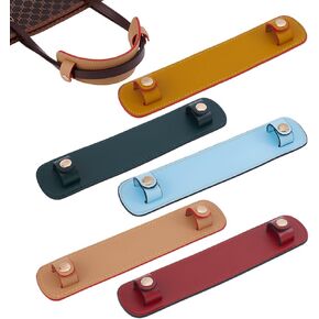 PH PandaHall 5 Colors Leather Shoulder Strap Pads, Handbag Handle Wrap Cover, Replacement Strap Protector for Tote Bag, Purse, Backpack, Travel Bag, 9x1.9 inch