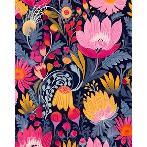 Assortment of Flowers and Plants Oil Painting Paint by Number Kits 16 x 20 inch Canvas Colorful Floral Flowers DIY Painting for Kid Students Adult Beginner with Brushes Acrylic Pigment(without Frame)