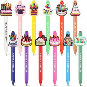 24 Pcs Cute Pens Cartoon Funny Pen Writing Kawaii Ballpoint Retractable Black Ink Birthday Party Gifts for Kids Students Office Supplies School Stationery(Dog)