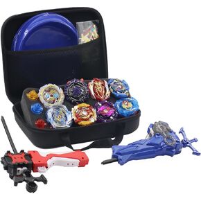 Bey Battling Blades Spinning Tops, Battle Gyro Top Set, Burst Battling Stadium, Two Way Launchers Grip Starter, Great Gifts for Children Age 6+ (12 Set Toolbox)