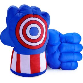 Superhero Toys 10-Inch Soft Superhero Hands for Ages 3 and Up, Blue