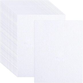 50 Sheets Linen Textured Cardstock White 250g/92lb Cover Printer Paper, 5 x 7 Inches for Printers, Invitation, Arts and Craft, Scrapbook, DIY Projects (White, 5×7in,L)