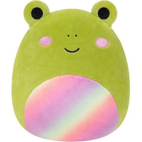 Squishmallows Original 8-Inch Doxl The Rainbow Frog - Official Jazwares Plush - Collectible Soft & Squishy Frog Stuffed Animal Toy - Add to Your Squad - Gift for Kids, Girls & Boys
