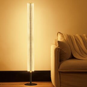 NUÜR Modern Floor Lamp, Dimmable Standing Lamp with Remote Control, Stepless Adjustable Colours & Brightness, Industrial Lighting for Living Room, Bedroom, Office (Modern Floor Lamp)