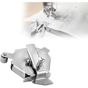 Multi-Purpose Magnetic Guide for Sewing Machine, Stainless Steel Magnetic Seam Guide Polygonal Hemmer Magnetic Sewing Guide Universal Sewing Machine Accessory Supplies (Silver)