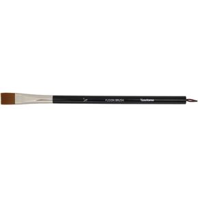 Yasutomo Fusion Brush Flat with Dark Synthetic Handles, 0.5-inch Length, Art Supplies, Black