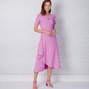 New Look Sewing Pattern N6655 Misses' Dress in Two Lengths with Sleeve Variations, A (6-8-10-12-14-16-18), Various