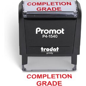 Promot Completion Grade - Self Inking Rubber Teacher Stamp - Ink Stamps