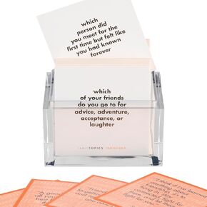 TableTopics Friendship - 135 Conversation Starter Cards with Questions, Quotes, and Tips for Groups of Friends to Play and Deepen Bonds