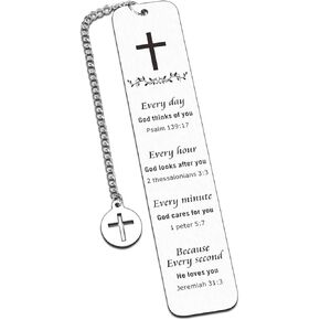 Easter Basket Stuffers Religious Bookmark Gifts for Women Men Christian Bible Verse Gifts for Him Her Inspirational Scripture Bookmark Bible Accessories Women First Communion Gifts for Girls Boys Teen
