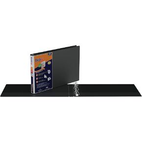 QuickFit Heavy Duty 11 × 17 بوصة عرض جدول بيانات ، 2 بوصة ، قفل زاوية D حلقة ، أسود ، 2 حزمة (94031-02)