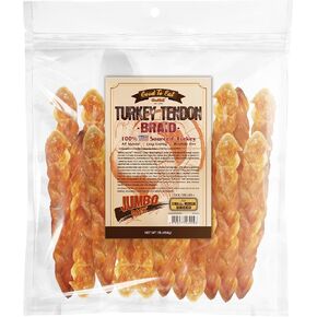 Gootoe Turkey Tendon Dog Treats 1 lb (Pack of 1) – Ring (M), 100% USA Sourced Turkey, Natural Snack, Premium Puppy Chews, Hypoallergenic, Rawhide Free, Reseal Value Bag, Size for Medium Breeds