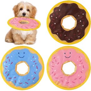 3 Pcs Floating Dog Toys Durable Oxford Fabric Dog Water Toy Donut Dog Pool Toys for Small Medium Puppy Dogs Outdoor Summer Pool Interactive Playing Fetch