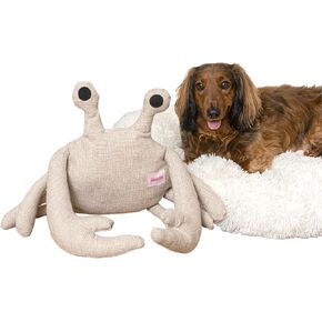 DTY1003A-S-3SET Edisto Small Coastal Seashore Chenille Squeaky Stuffed Dog Toy Set with Nosework Toy, Multi-Colored (3-Pack)