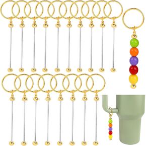 Framendino, Beaded Cup Charms Metal Cup Pendant Decoration Beaded Cups Accessories for Cup