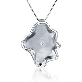 Sterling Silver Seashell Bail Pin Pendant Fitting for Pearl Jewelry, Design Pendant Mount for Women DIY Jewelry Making