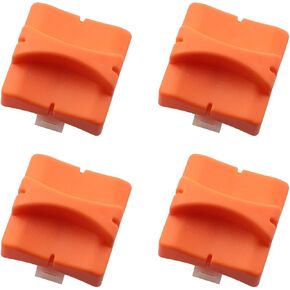 4PCS Paper Cutter Plastic Replacement Blade A4 Paper Trimmer Replacement Blade Automatic Safety Protection Orange Handmade Paper Cutter Spare Blade for Cutting Photos Pictures Cards Coupons