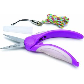 Westcott Titanium Ultra Smooth Spring Assist Scissors with Lanyard, 6-Inch, Pink