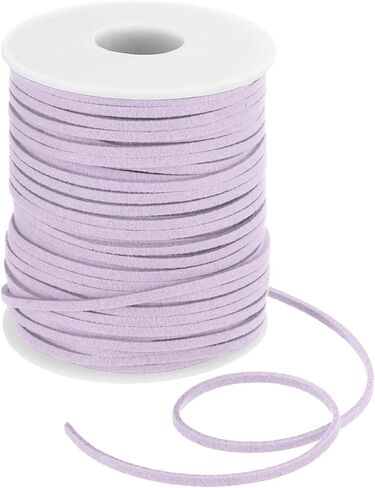 DMiotech Faux Suede Leather Cord 2.6mm x 50 Yards Flat Leather String Thin Leather Strip Lace for Necklace Bracelet Beading Jewelry Making Arts Crafts (Light Beige, 45m) in Saudi Arabia