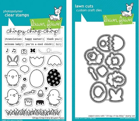 Lawn Fawn Chirpy Chirp Chirp Clear Stamp and Die Set in Saudi Arabia