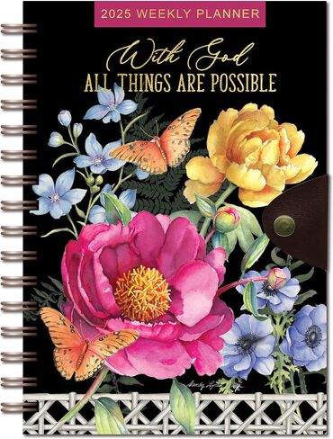 African American Expressions 2025 Dated Planners – Hardcover Weekly & Monthly Planner Celebrating Black Culture & History, 12 tabs, Twin-Wire Binding, Snap Button Closure – Sister Friends in Saudi Arabia