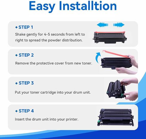 TN730 Toner Cartridge for Brother Printer, Replacement Black Toner TN-730/TN-760, Compatible with HL-L2390DW HL-L2395DW HL-L2350DW MFC-L2710DW MFC-L2750DW (1 Pack) in Saudi Arabia