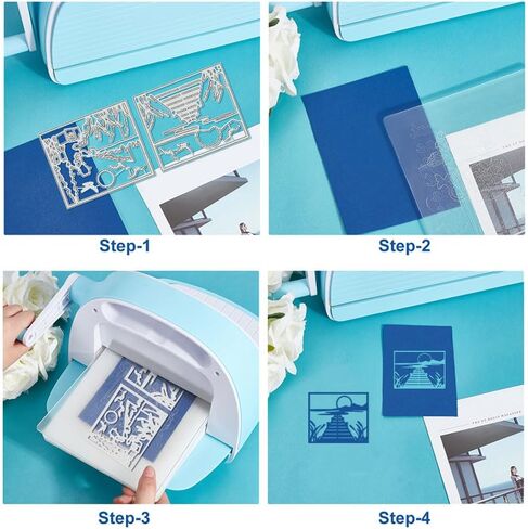 BENECREAT Sunflower Cutting Dies, Bouquets Carbon Steel Template Metal Embossing Stencils for Paper Card Making Decoration DIY Scrapbooking Album Craft Home Decor in Saudi Arabia