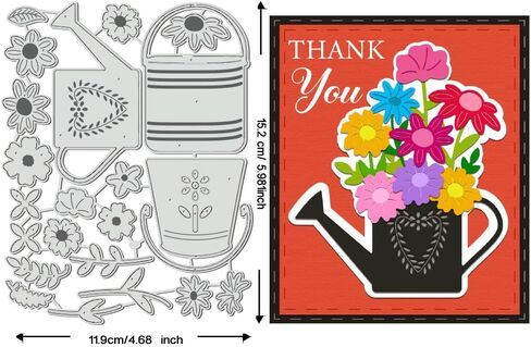BENECREAT Sunflower Cutting Dies, Bouquets Carbon Steel Template Metal Embossing Stencils for Paper Card Making Decoration DIY Scrapbooking Album Craft Home Decor in Saudi Arabia
