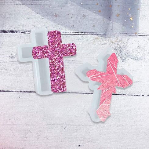 Laventy 7 PCS Cross Resin Mould Cross Mould Decorations for Topism Party Supplies DIY Cross Mould in Kuwait