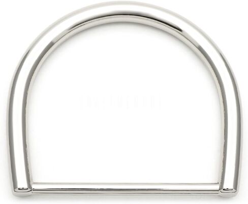 CRAFTMEMORE 2pcs 2 Inches D Rings Purse Loop Quality Plating Metal D-Ring for Craft Purse Making Accessories SC51 (Gunmetal Black) in Kuwait