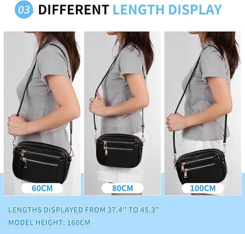 SUIKIHUM Bag Shoulder Strap, (37.4"-45.3" Adjustable Replacement Conversion Kit) Genuine Leather with Metal Black Buckle for Women (Blue) in Saudi Arabia