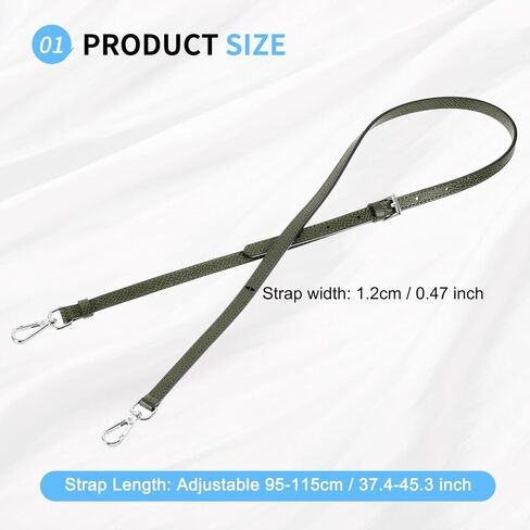 SUIKIHUM Bag Shoulder Strap, (37.4"-45.3" Adjustable Replacement Conversion Kit) Genuine Leather with Metal Black Buckle for Women (Blue) in Saudi Arabia
